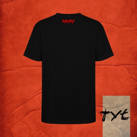 T-SHIRT YHY LOGO 3 FRONT BLACK (PREORDER)